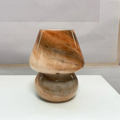 Floroux - Lampe de table en verre champignon