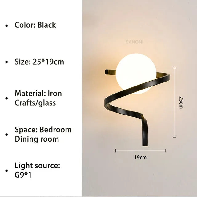 Floroux - Applique en verre moderne