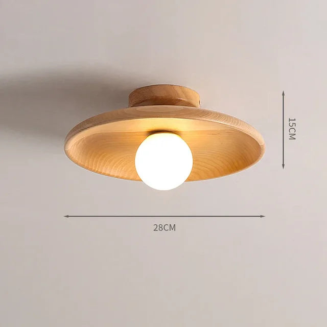 Floroux - Lampe suspendue en bois rayonnant