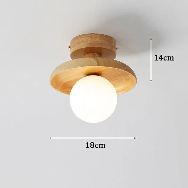 Floroux - Lampe suspendue en bois rayonnant