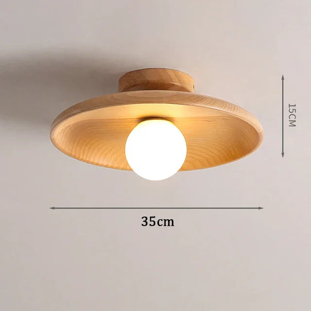 Floroux - Lampe suspendue en bois rayonnant