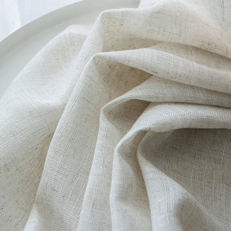 Floroux - Épaisses rideaux translucides