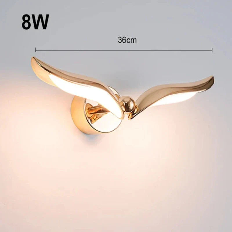 Floroux - Lampe murale en forme de mouette