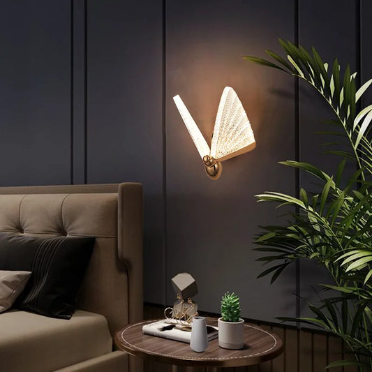 TimberLuxe – Lampe murale papillon