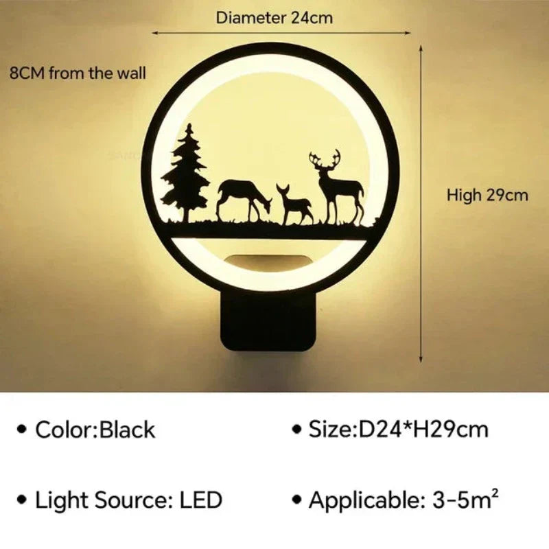 Floroux - Applique murale candélabre