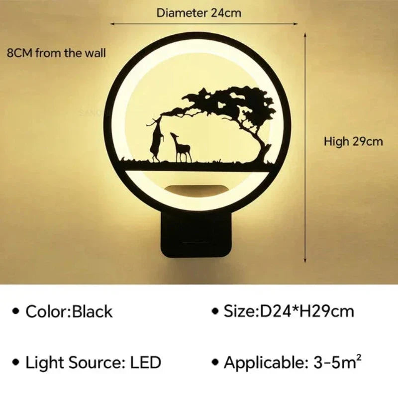 Floroux - Applique murale candélabre