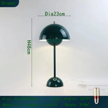 Floroux - Lampe de table en macaron en forme de champignon