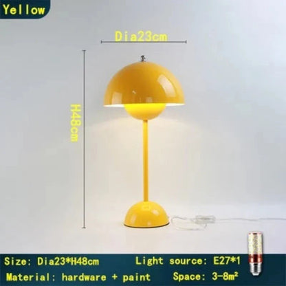 Floroux - Lampe de table en macaron en forme de champignon