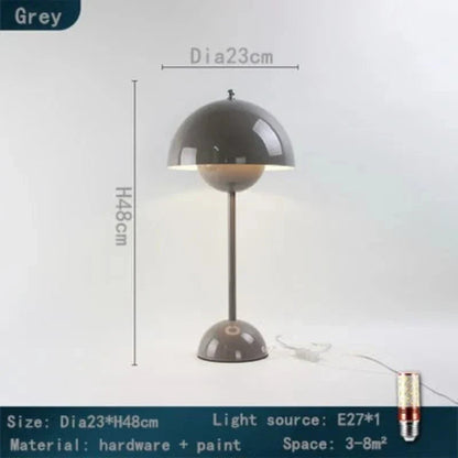 Floroux - Lampe de table en macaron en forme de champignon