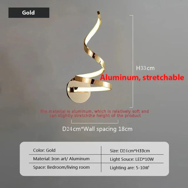 Floroux - Spirale Appliques LED