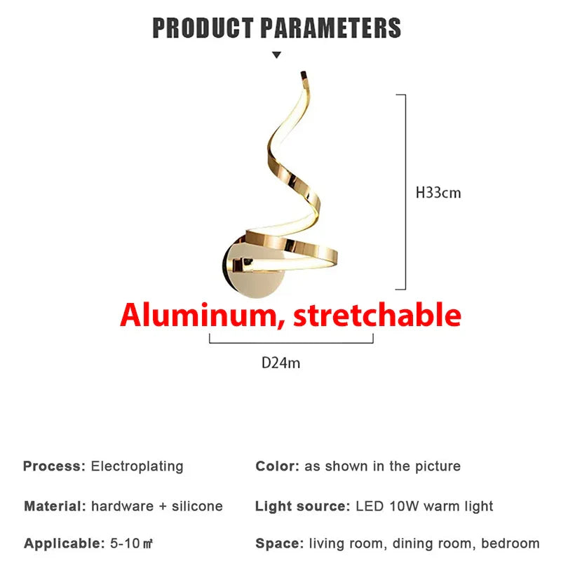 Floroux - Spirale Appliques LED