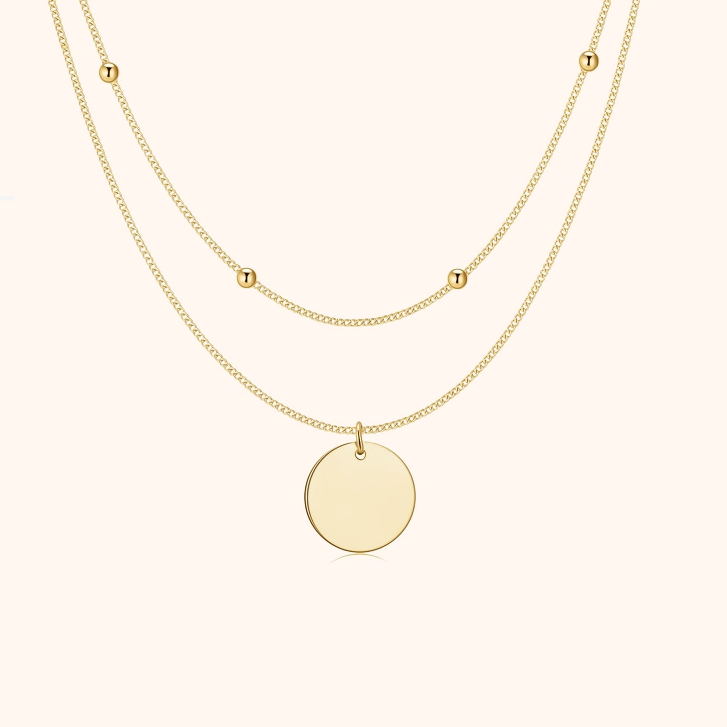 Collier Médaillon Double Élégant – Amélie