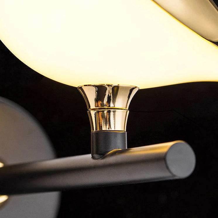 Floroux Éclairage Élégant Oiseau Doré Applique Murale