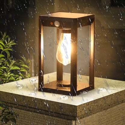 Floroux Solar Column Lamp | Powered by Solar Energy | Weather Resistant | Outdoor Lighting for Garden & Terrace