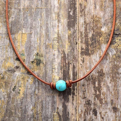 Calista Necklace – Élégant Choker Turquoise