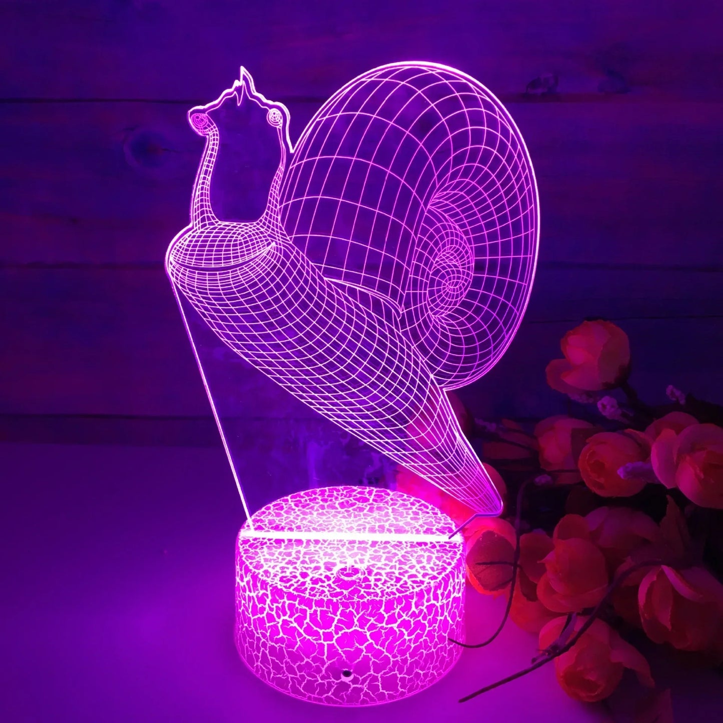 Floroux - Lampe de nuit en forme d'escargot