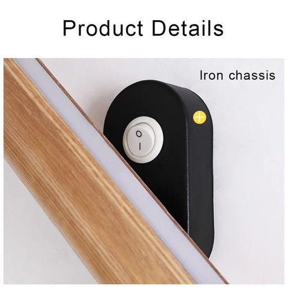 Floroux - Applique de chambre à coucher LED en bois