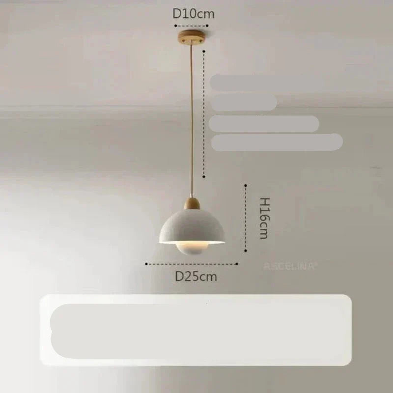 CreamyBreeze – Lampe suspendue en bois