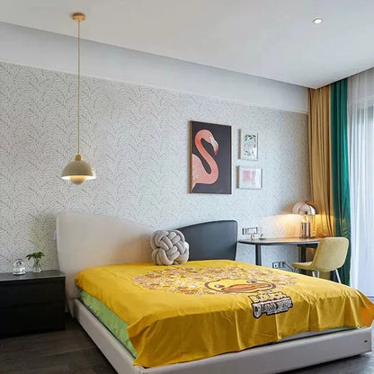 Floroux - Lampe suspendue en bois moderne