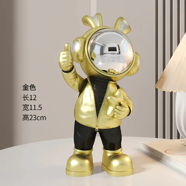 Floroux - Décoration de statue de cartoon