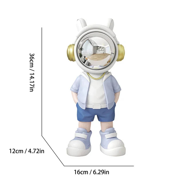 Floroux - Décoration de statue de cartoon