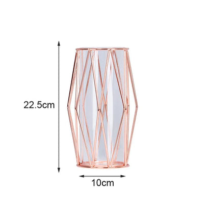 Floroux - Vase à fleurs dorée