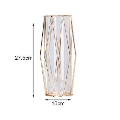 Floroux - Vase à fleurs dorée