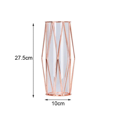 Floroux - Vase à fleurs dorée