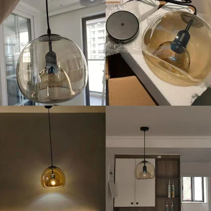 ÉclatVerre - Suspension en Verre Élégante | Lampe Décorative de Luxe