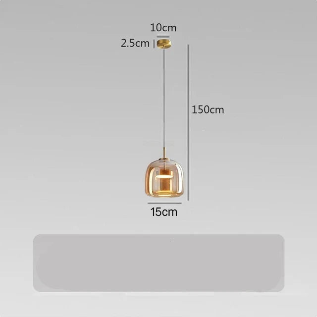 ClearAura – Lampe en verre minimaliste