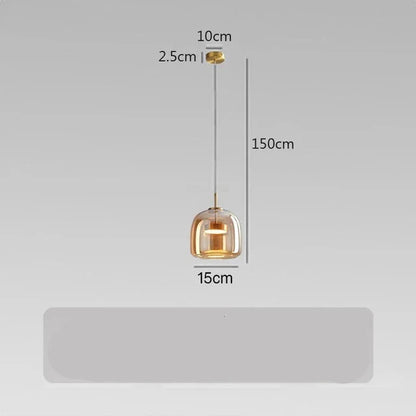 ClearAura – Lampe en verre minimaliste