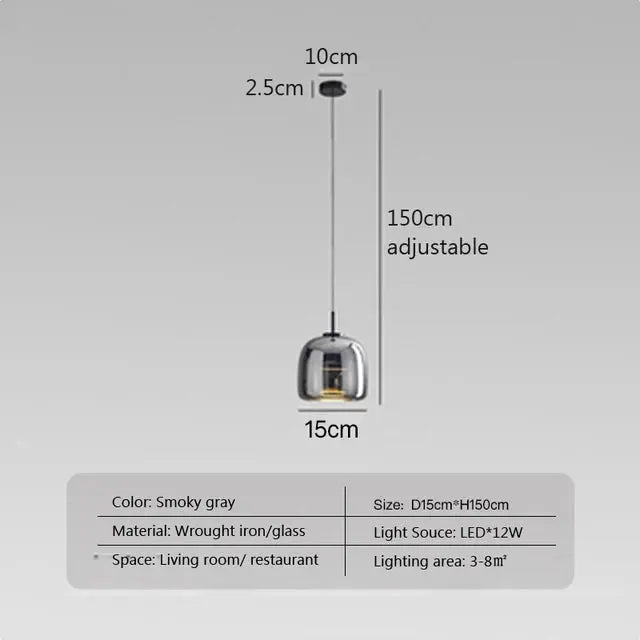 ClairÉlégance - Lampe en Verre Minimaliste