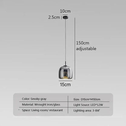 ClairÉlégance - Lampe en Verre Minimaliste