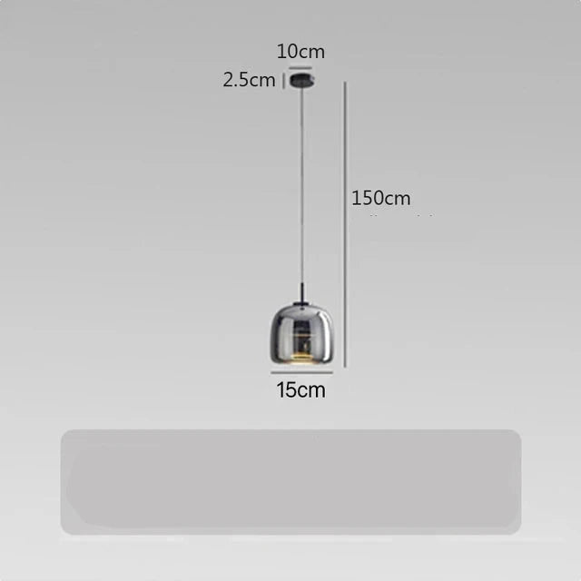 ClearAura – Lampe en verre minimaliste