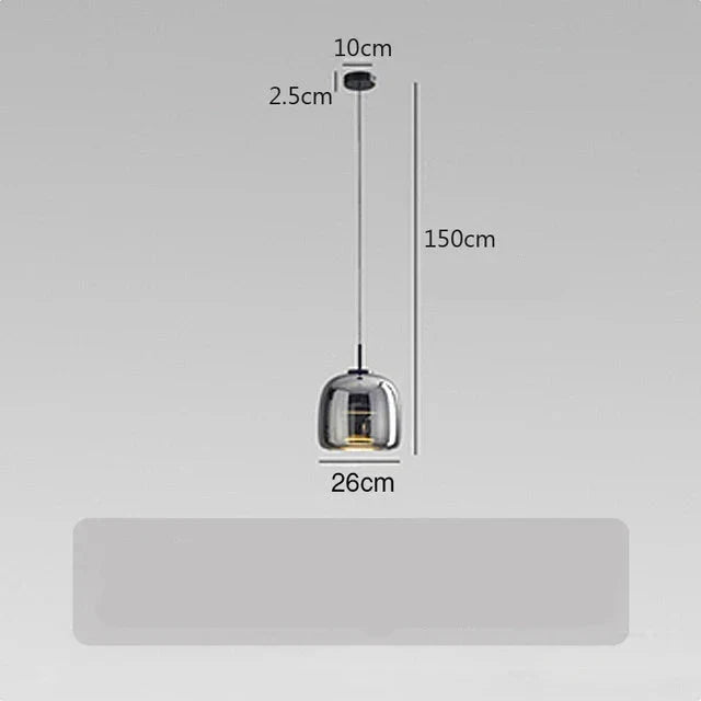 ClearAura – Lampe en verre minimaliste