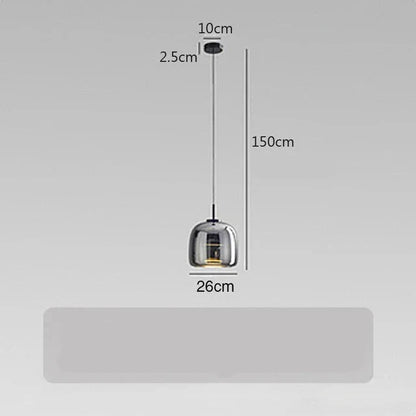 ClearAura – Lampe en verre minimaliste