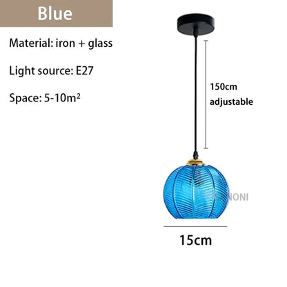 Floroux - Lampe de lustre en verre