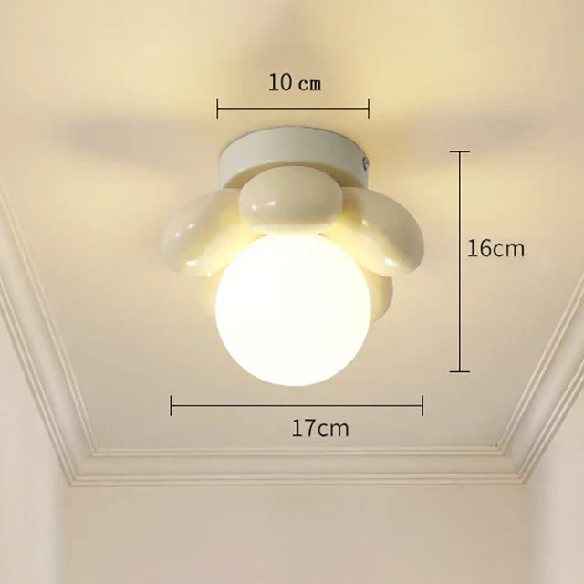 Floroux - Lampe de plafond avec des fleurs nordiques