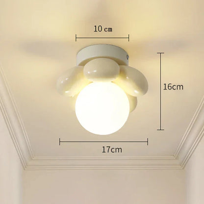 Floroux - Lampe de plafond avec des fleurs nordiques