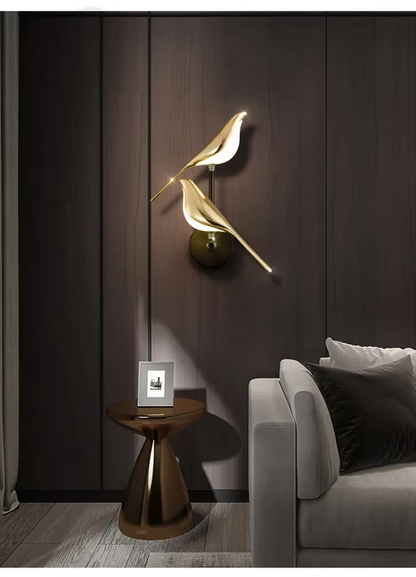 Lampe murale LED Oiseau doré nordique - Lampe murale créative