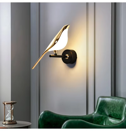 Lampe murale LED Oiseau doré nordique - Lampe murale créative