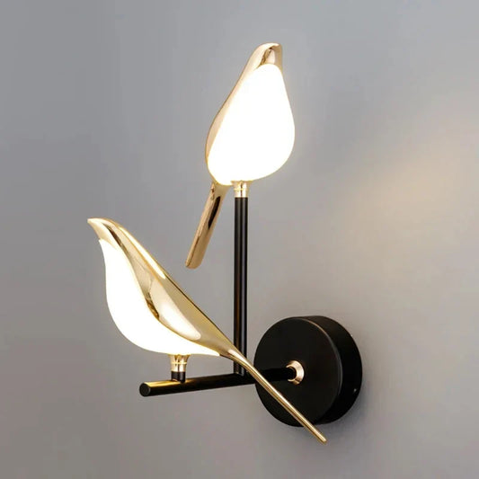 Lampe murale LED Oiseau doré nordique - Lampe murale créative