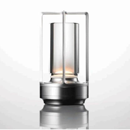 Floroux - Lampe de table LED sans fil rechargeable nordique avec variateur tactile