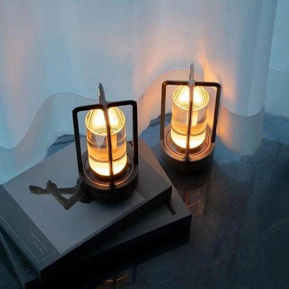 Floroux - Lampe de table LED sans fil rechargeable nordique avec variateur tactile