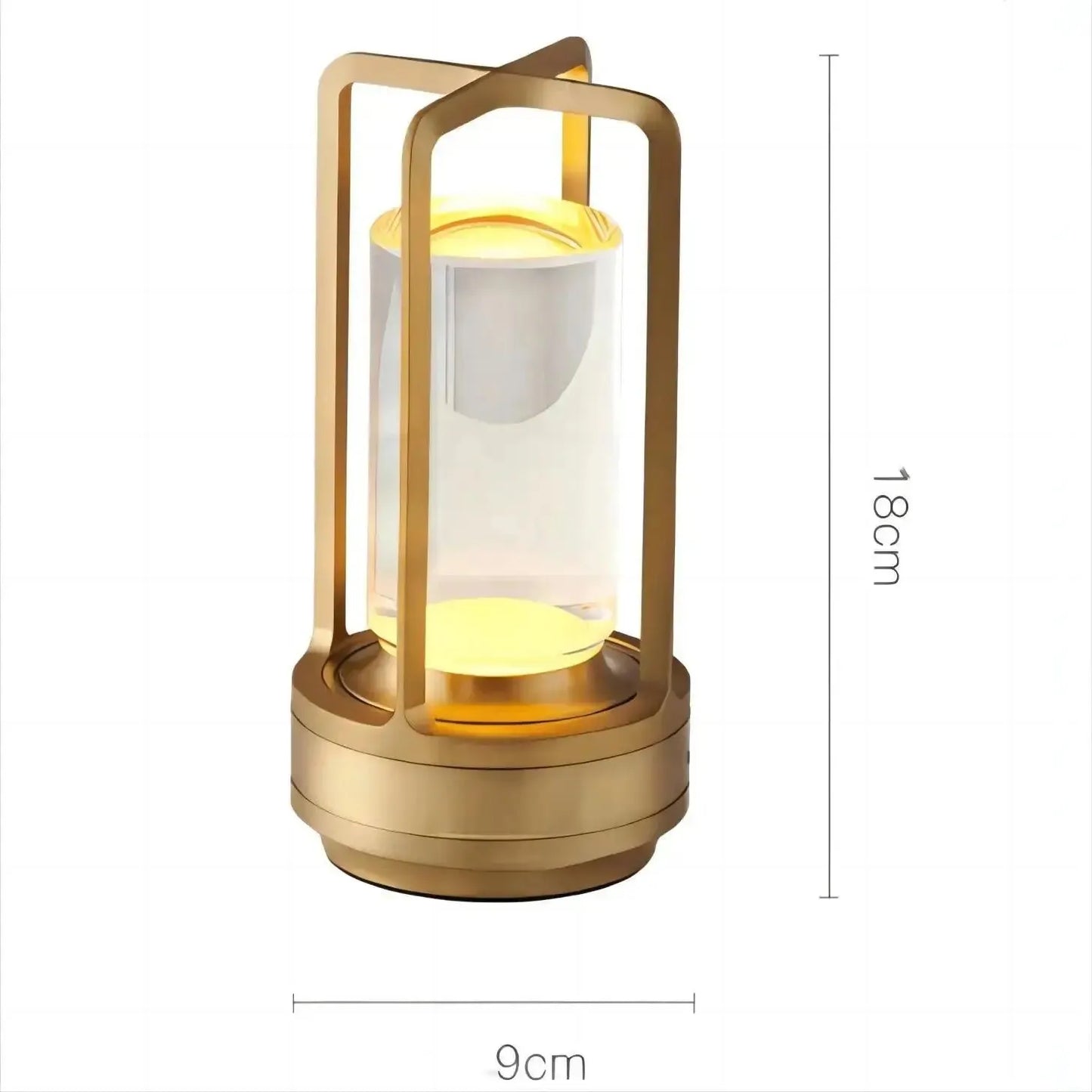 Floroux - Lampe de table LED sans fil rechargeable nordique avec variateur tactile