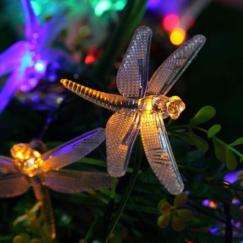 Floroux Dragonfly LED guirlande lumineuse | Alimenté par énergie solaire | Imperméable | Éclairage de fête et de jardin