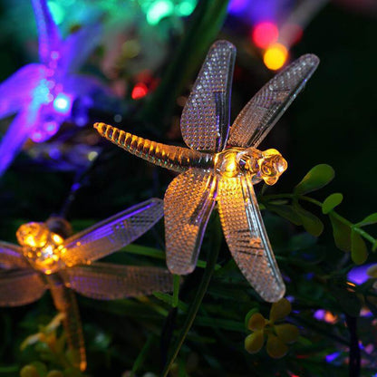 Floroux Dragonfly LED guirlande lumineuse | Alimenté par énergie solaire | Imperméable | Éclairage de fête et de jardin