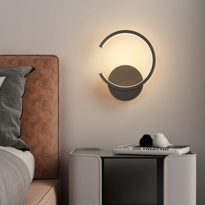 Applique murale LED moderne au design circulaire minimaliste