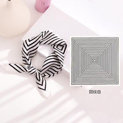 Écharpe carrée Premium Zebra Peinture