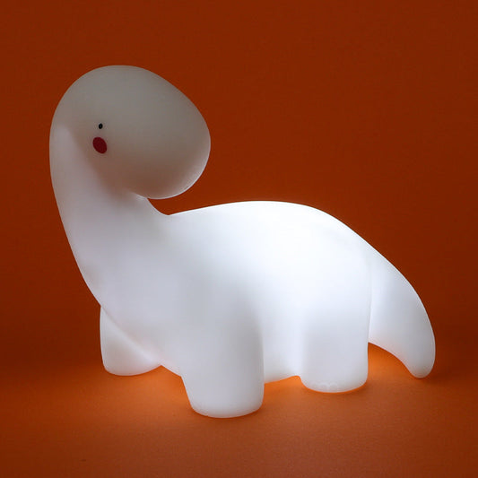 Lampe de nuit LED dinosaure en silicone squishy avec cou incliné - Cadeau parfait pour les enfants et les filles